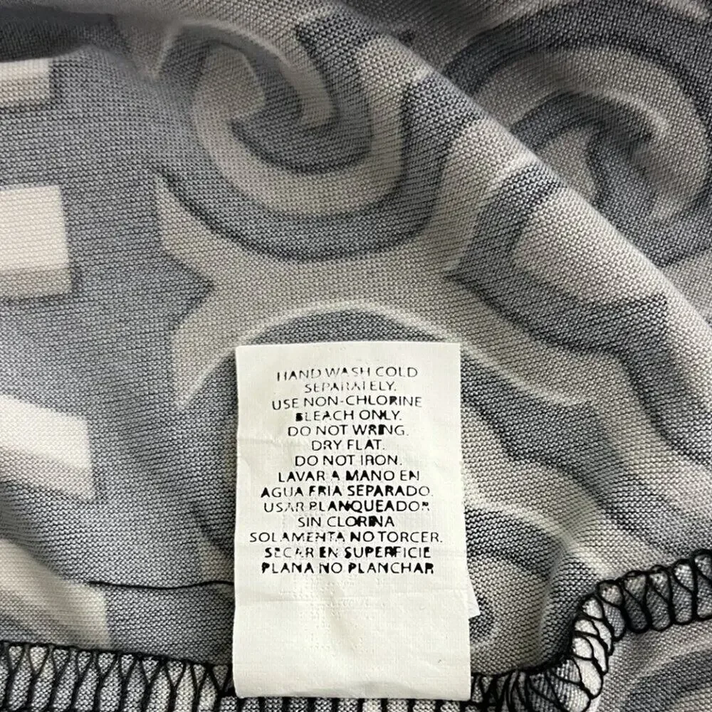 2/$30 Ellen Parker Zebra Print Dress Sleeveless Ruched Side Large #8864 - Picture 7 of 8